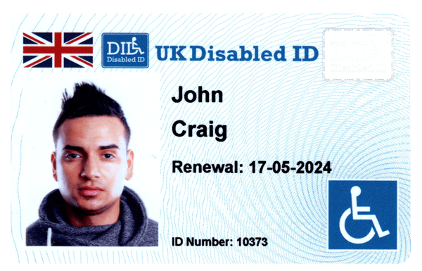 UK Disabled ID Card